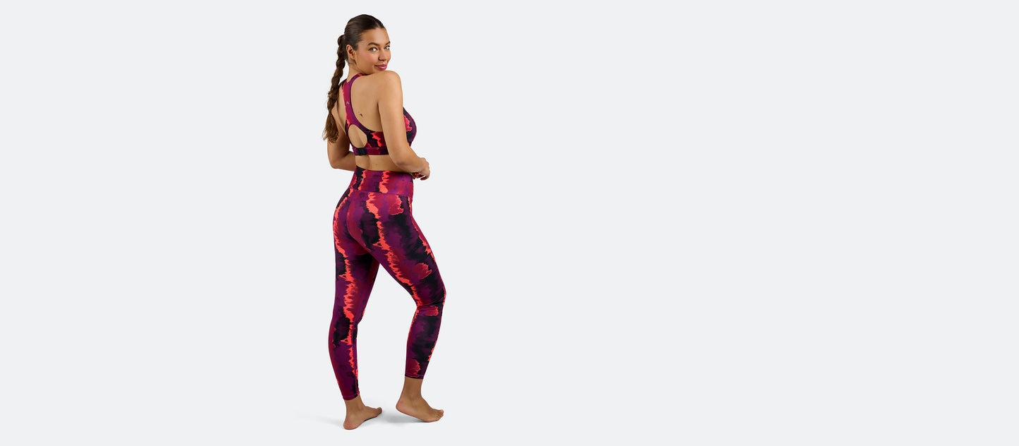 MoveMe Classic Legging | Fuchsia Tie Dye