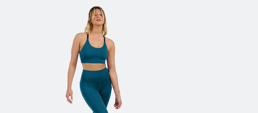 MoveMe Longline Sports Bra | Deep Sea Teal