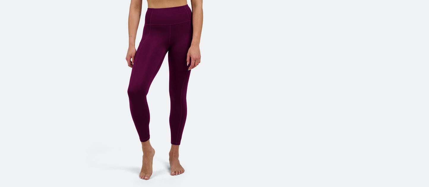 MoveMe Side Pocket Legging | Sangria