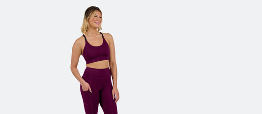 MoveMe Longline Sports Bra | Sangria