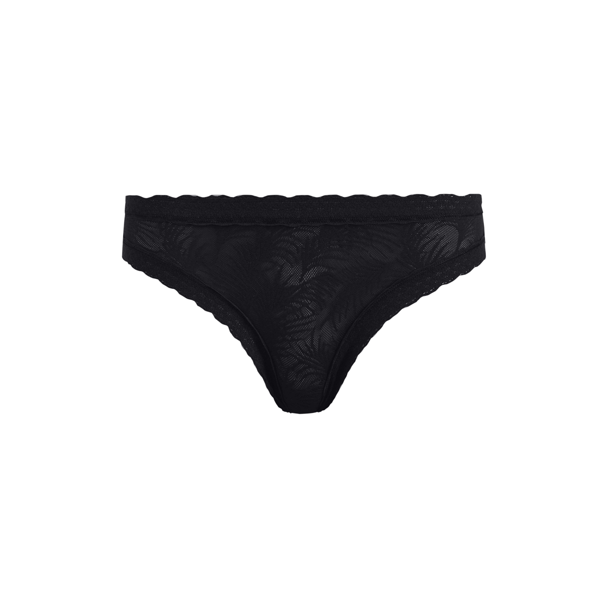 All Over Lace Tanga | Black Palm