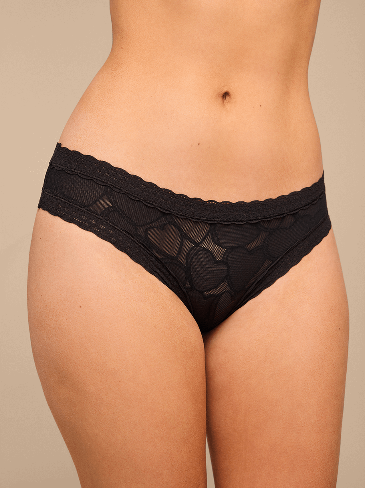 All Over Lace Tanga | Black Hearts