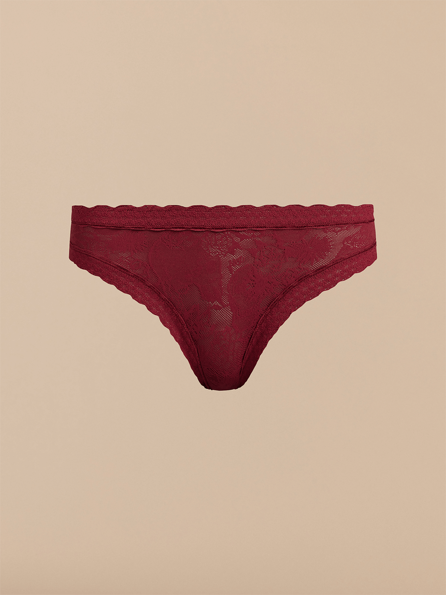 All Over Lace Tanga | Plum Dead Flowers