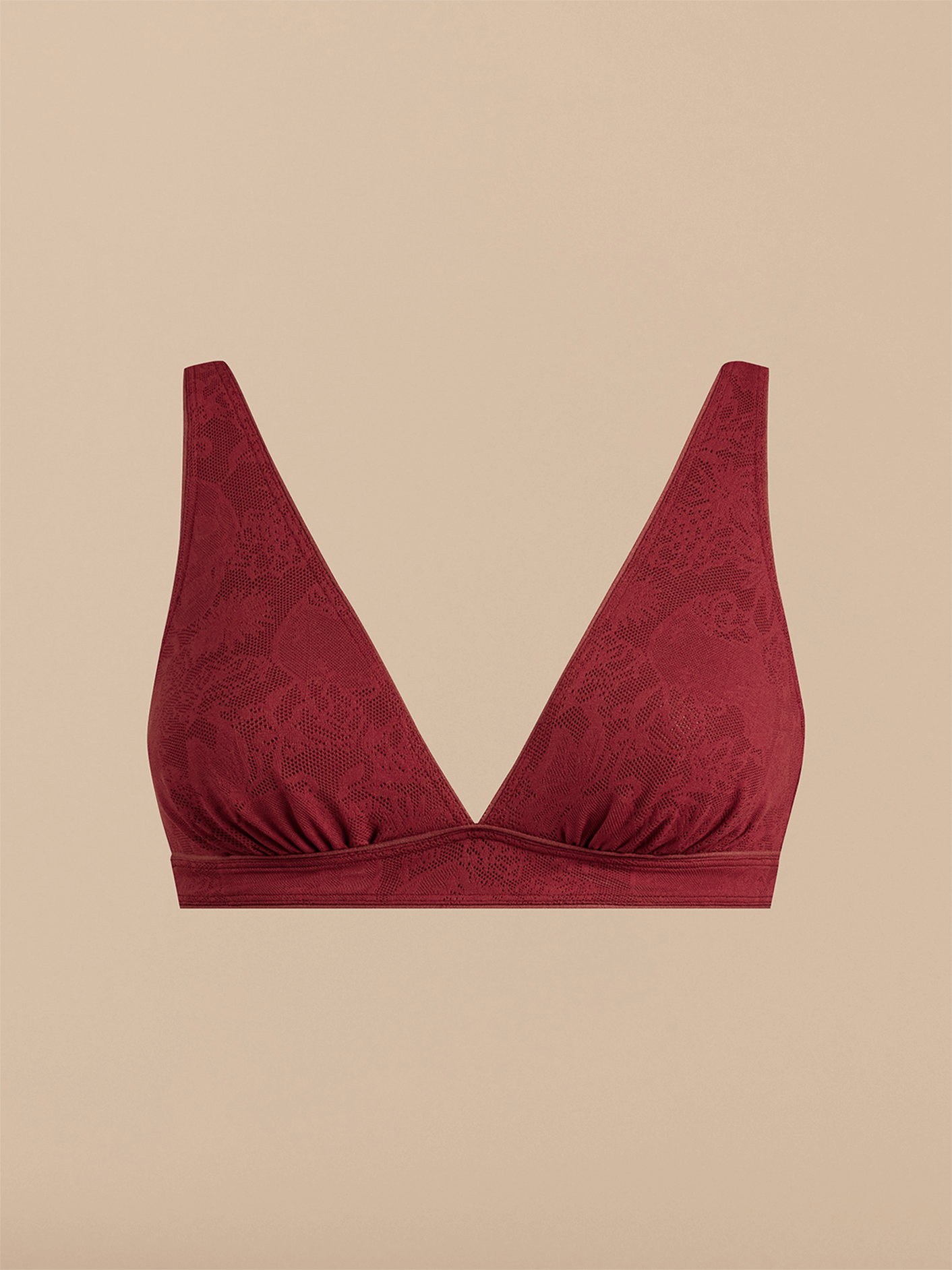 All Over Lace Plunge Bralette | Plum Dead Flowers