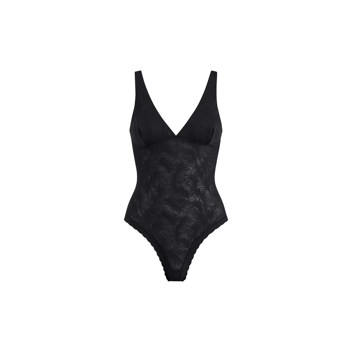 All Over Lace Bodysuit | Black