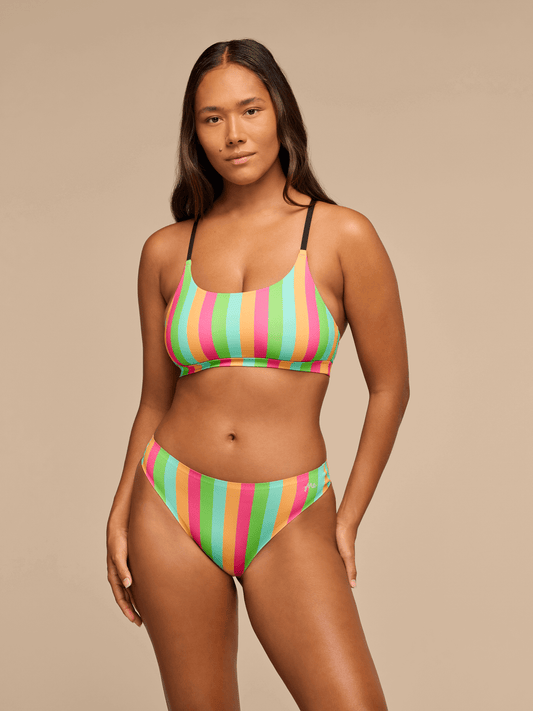 Breathe Thong | Neon Stripes