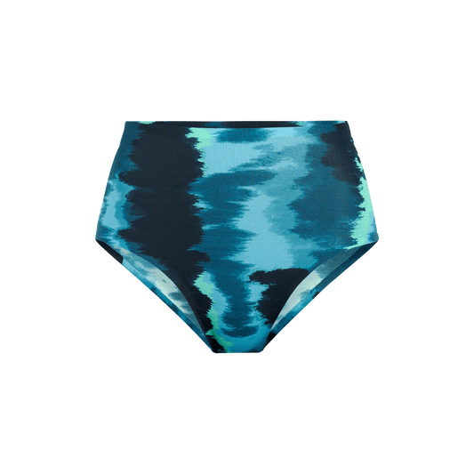 MoveMe High-Waisted Cheeky | Teal Tie Dye