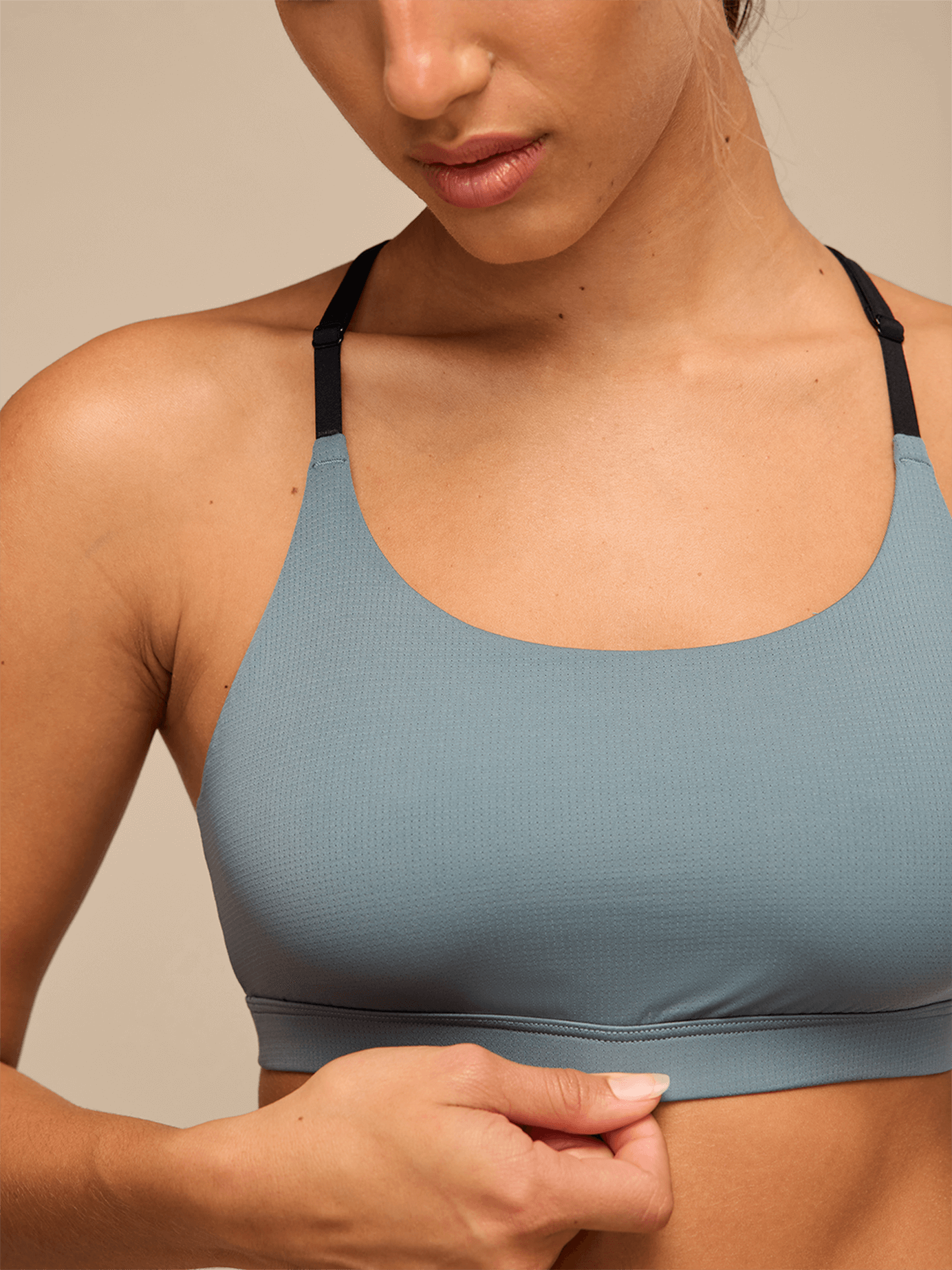 Breathe Racerback Bralette | Goblin Blue