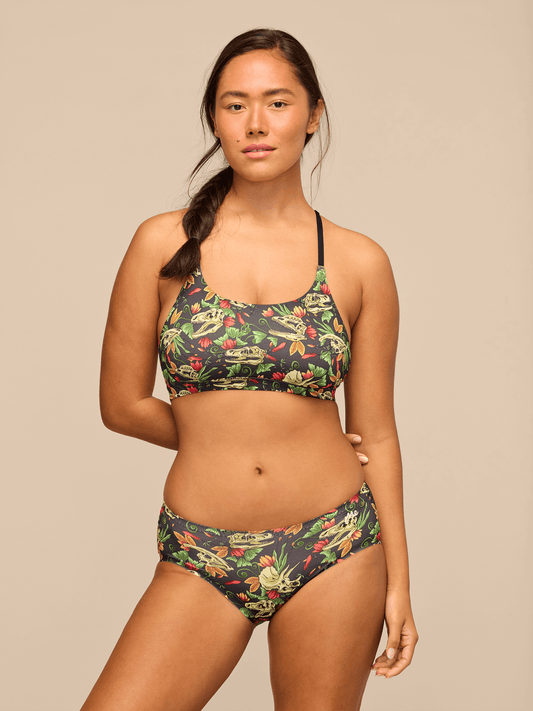 Breathe Racerback Bralette | Jurassic Garden