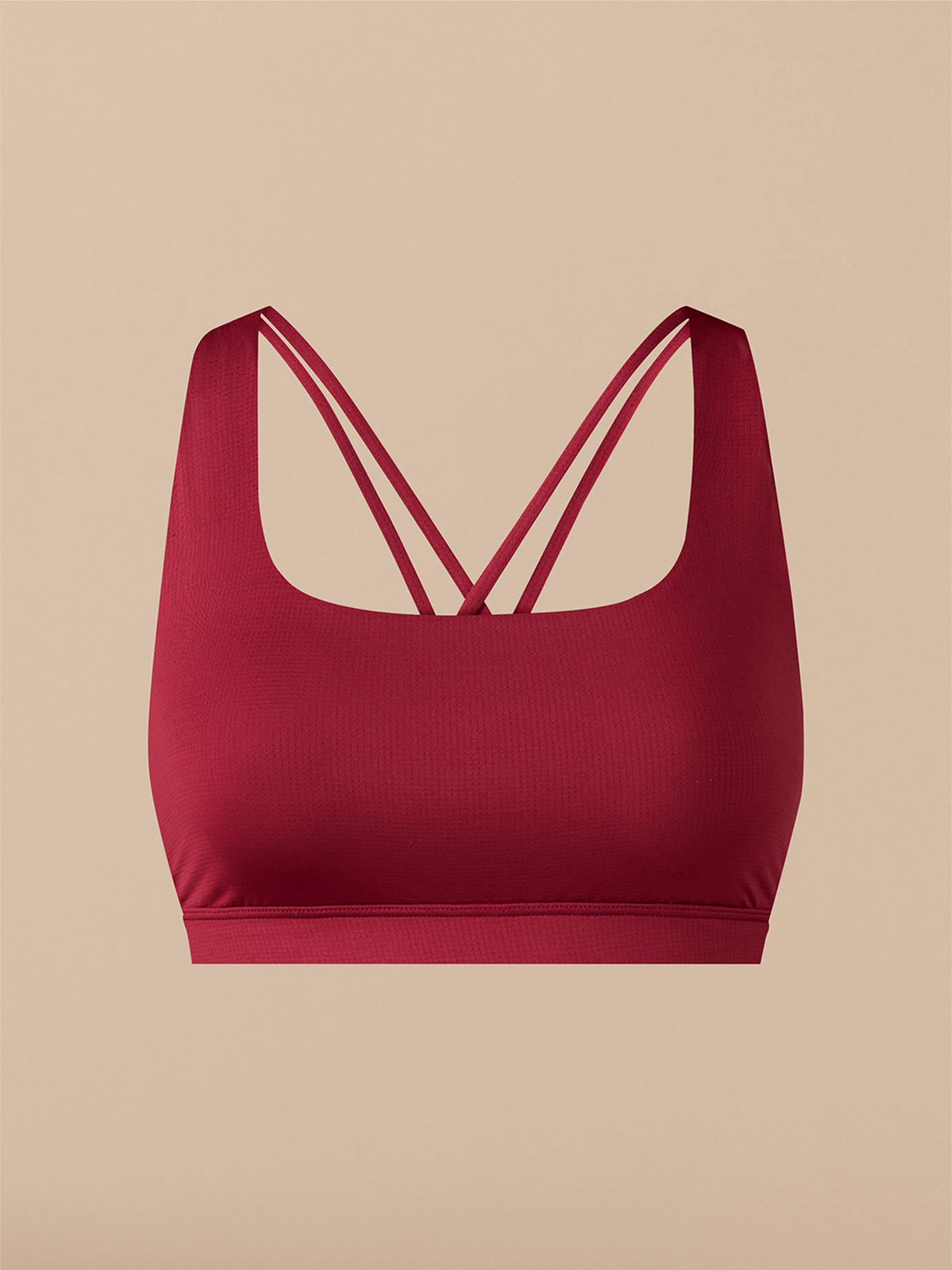 Breathe Strappy Back Bralette | Cabernet