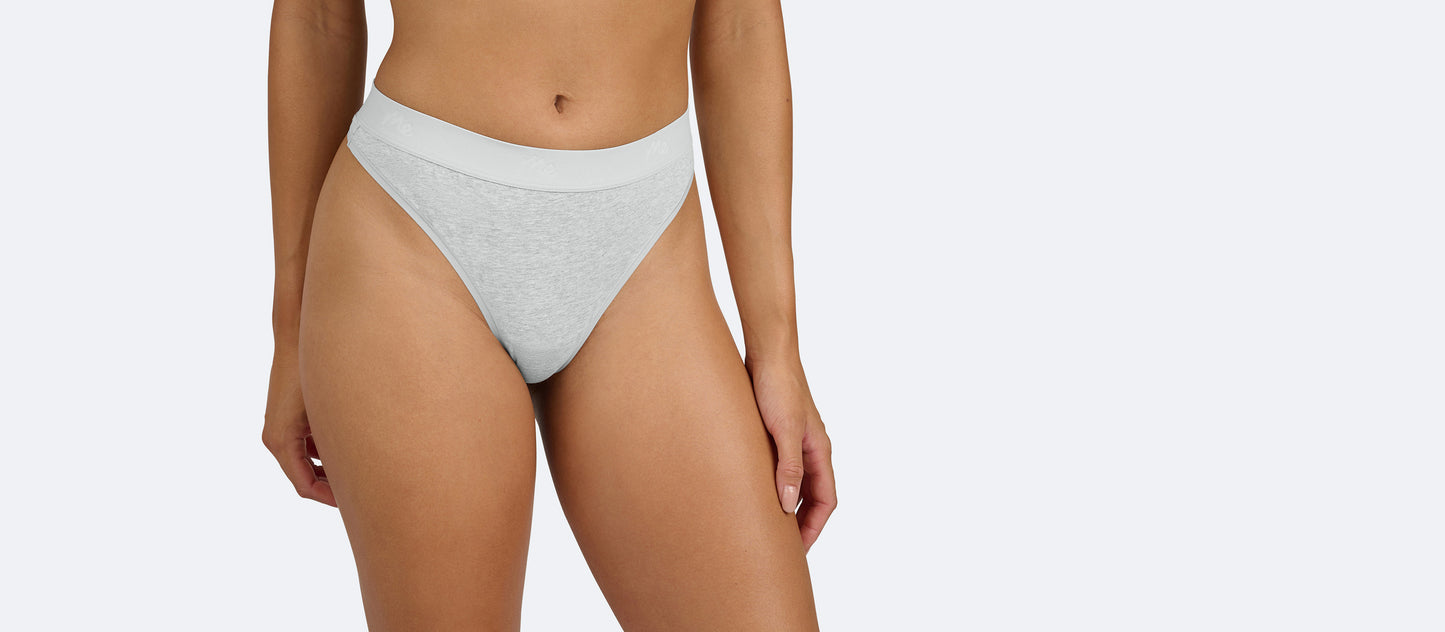 Stretch Cotton Mid-Rise Thong 4-Pack | Cotton Classic Pack