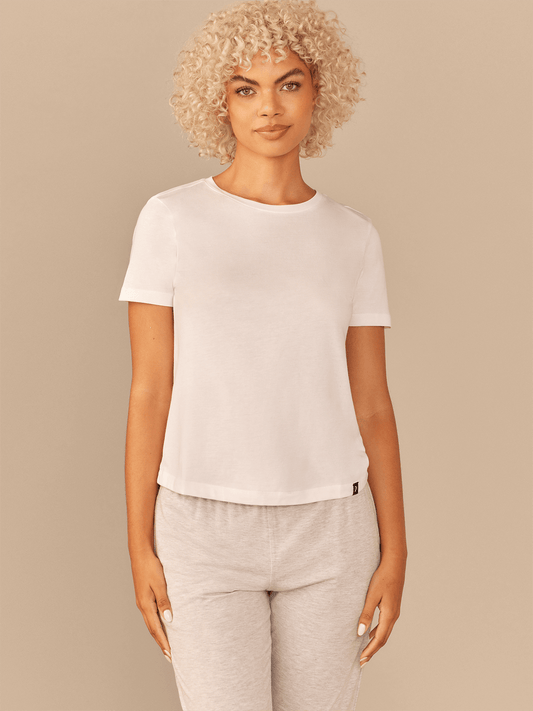 Women's Daily Crew Tee | White