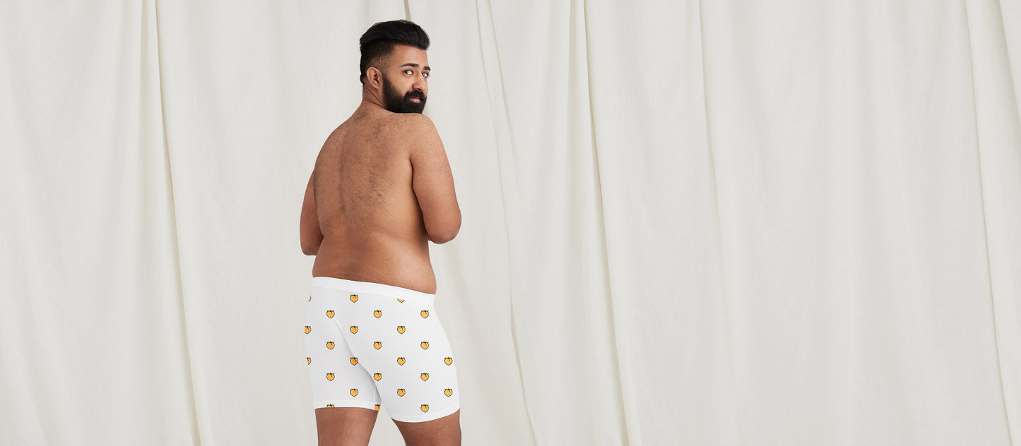 Stretch Cotton Boxer Brief w/ Fly | Peaches