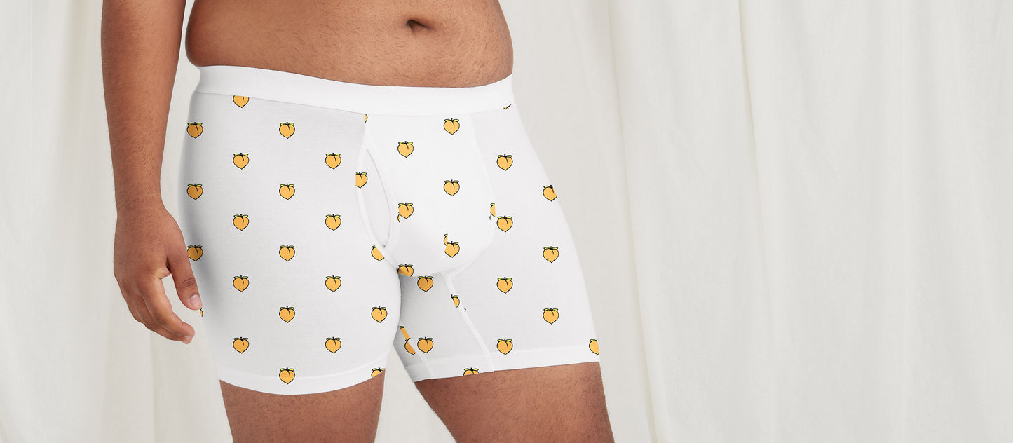 Stretch Cotton Boxer Brief w/ Fly | Peaches