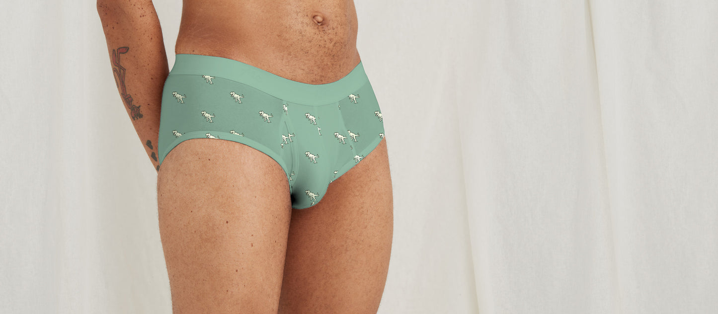 Stretch Cotton Brief w/ Fly | T-Rex