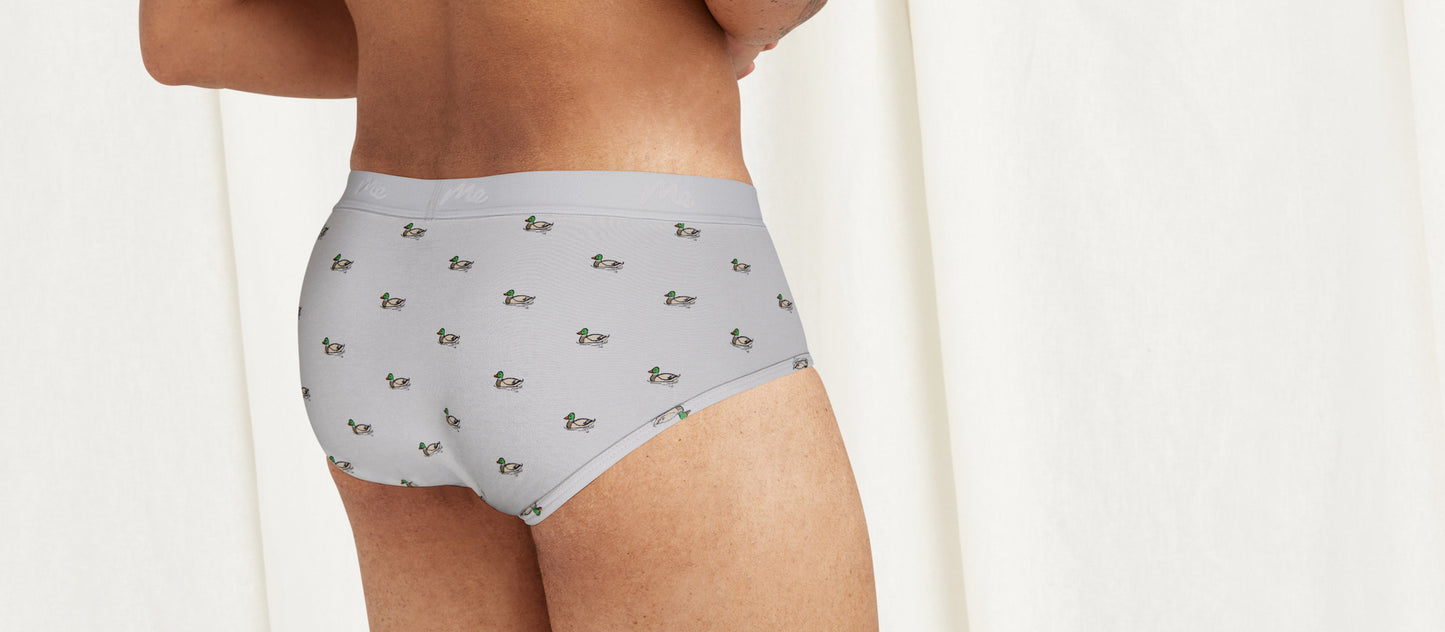 Stretch Cotton Brief w/ Fly | Ducks