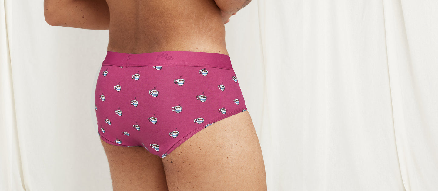 Stretch Cotton Brief w/ Fly | Cozy Cups