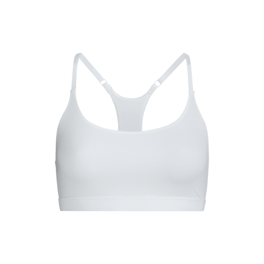 MoveMe Racerback Bralette | White