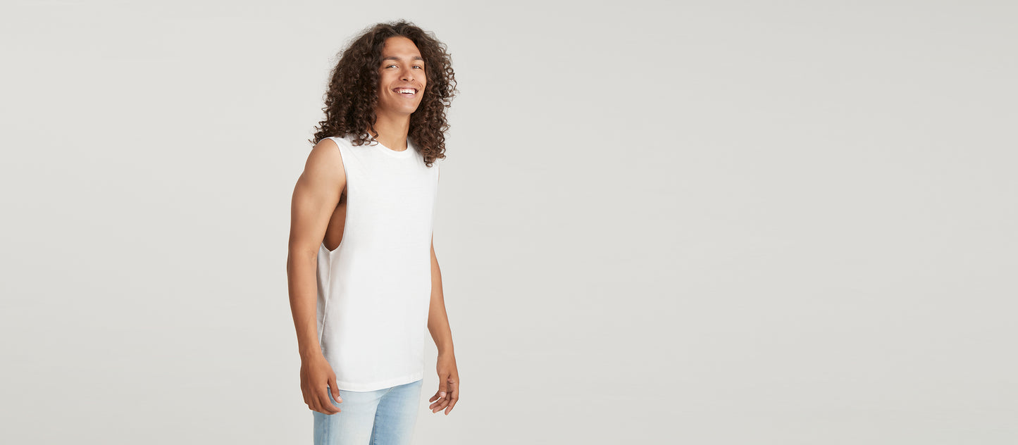 Daily Sleeveless Tee 3-Pack - Men's | Black White Grey Pack