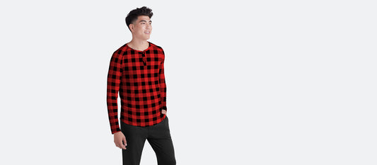 Men's Modal Henley | Buffalo Check