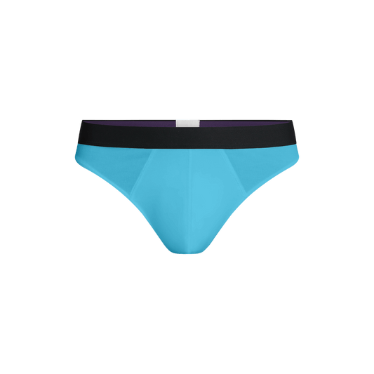 Pouch Front Thong | Opal Blue