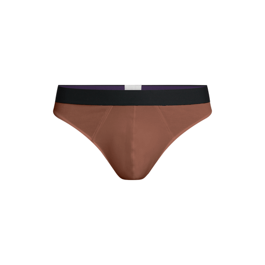 Pouch Front Thong | Walnut Shell