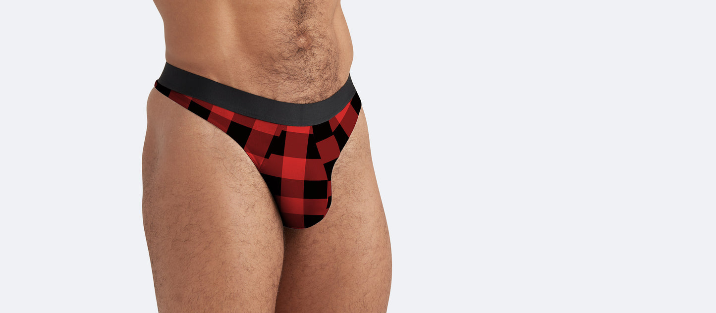 Pouch Front Thong | Buffalo Check