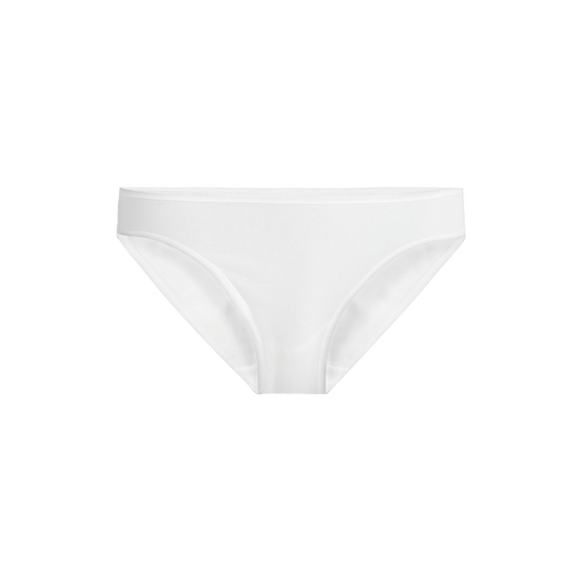 Stretch Cotton Bikini | White