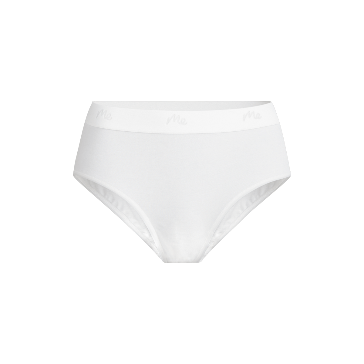 Stretch Cotton High-Waist Brief | White