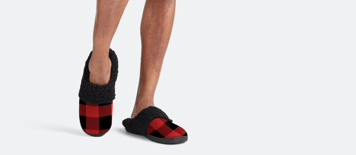 Hard Sole Slippers | Buffalo Check