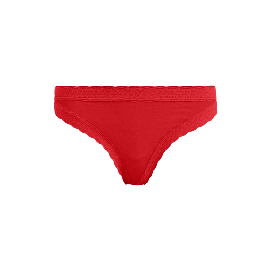 FeelFree Lace Thong | Bougie Rouge