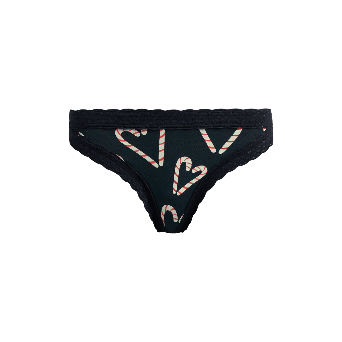 FeelFree Lace Thong | Candy Cane Love