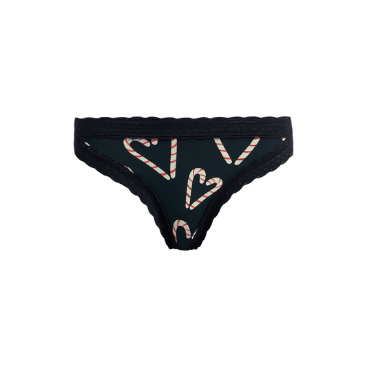 FeelFree Lace Thong | Candy Cane Love