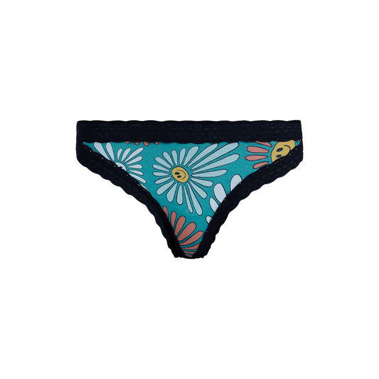 FeelFree Lace Thong | Disco Daisies