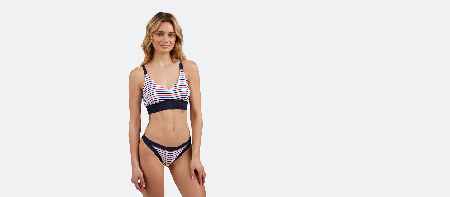 UltraModal™ Lace Thong | Sail Stripe