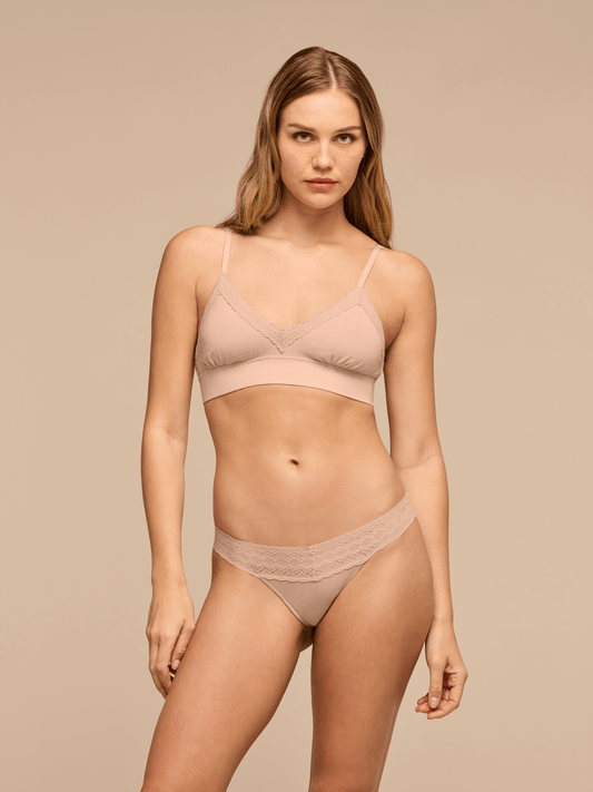 UltraModal™ Lace Low-Rise Thong | Sand Dune