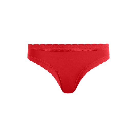 FeelFree Lace Tanga | Bougie Rouge