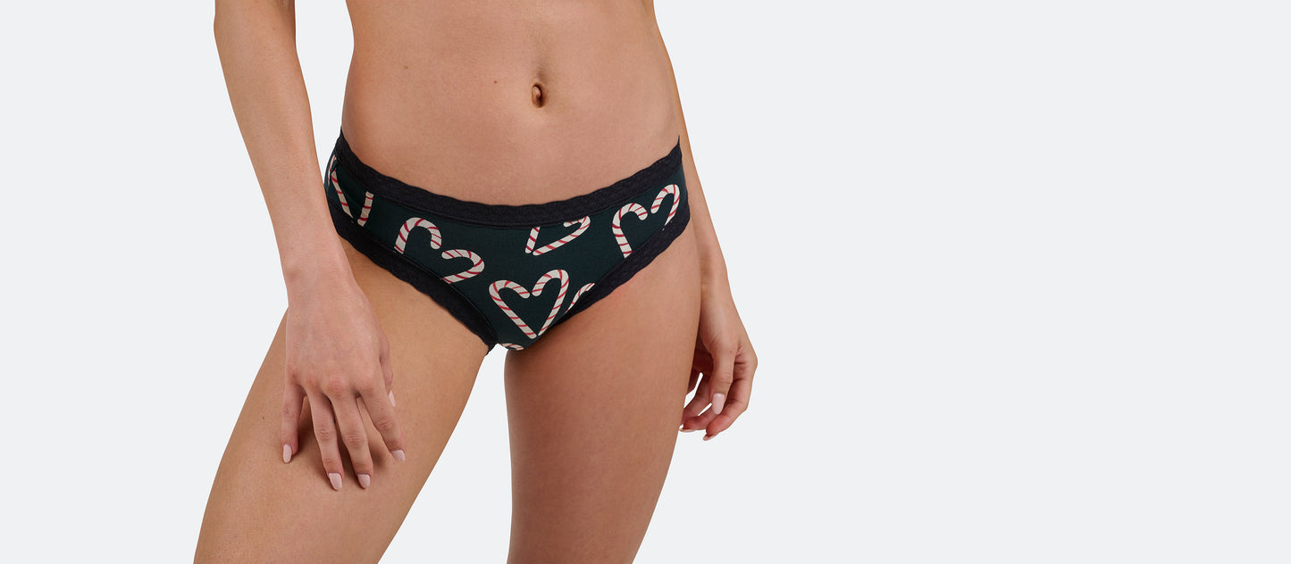 FeelFree Lace Tanga | Candy Cane Love