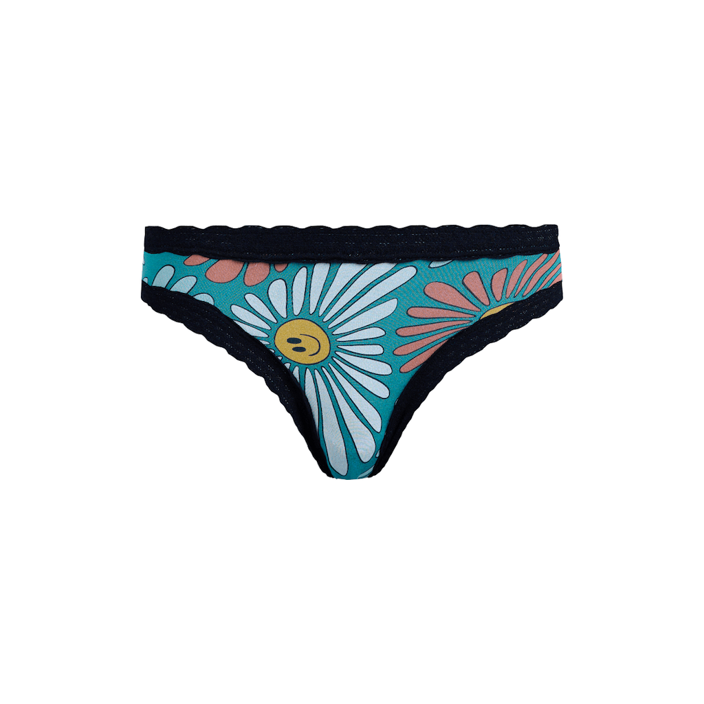 FeelFree Lace Tanga | Disco Daisies