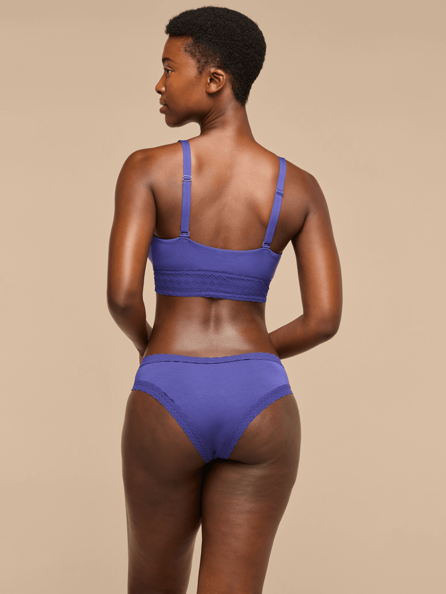 UltraModal™ Lace Tanga | Berry Blue