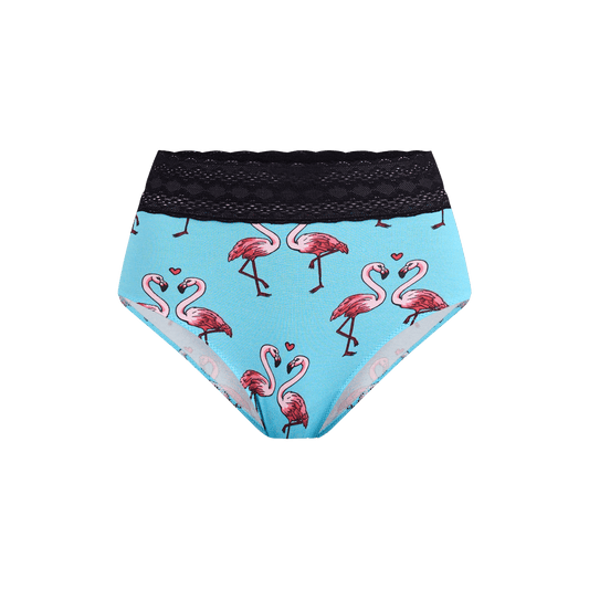 FeelFree Lace High-Waisted Brief | Love Birds