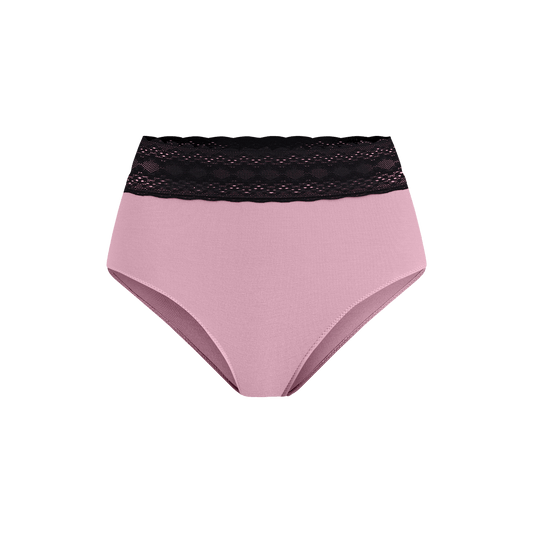 FeelFree Lace High-Waisted Brief | Pretty in Pink