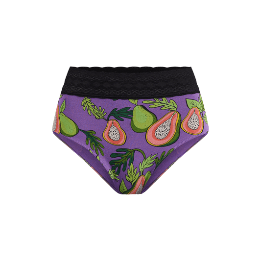 FeelFree Lace High-Waisted Brief | Papaya Party