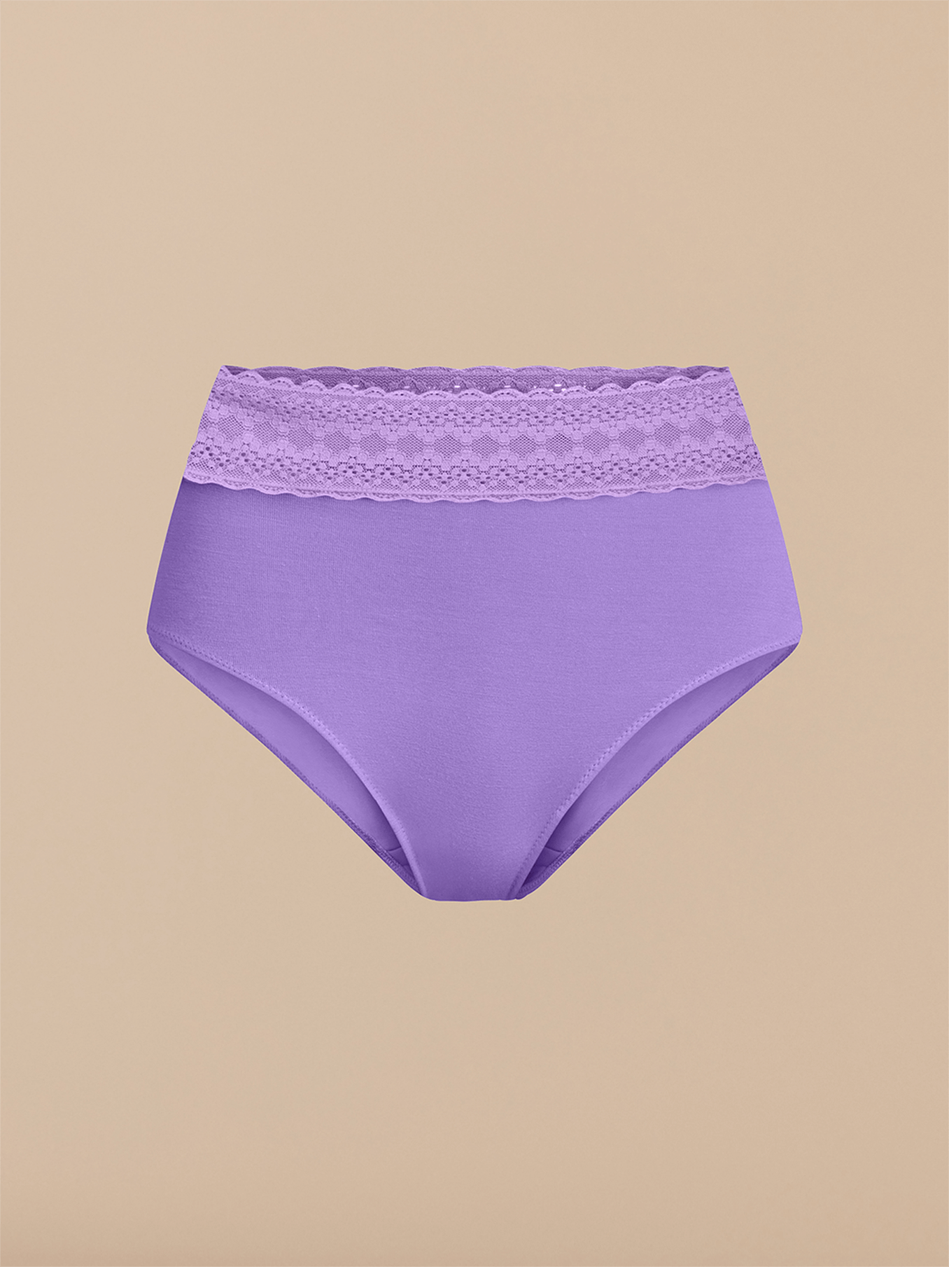 FeelFree Lace High-Waisted Brief | Purple