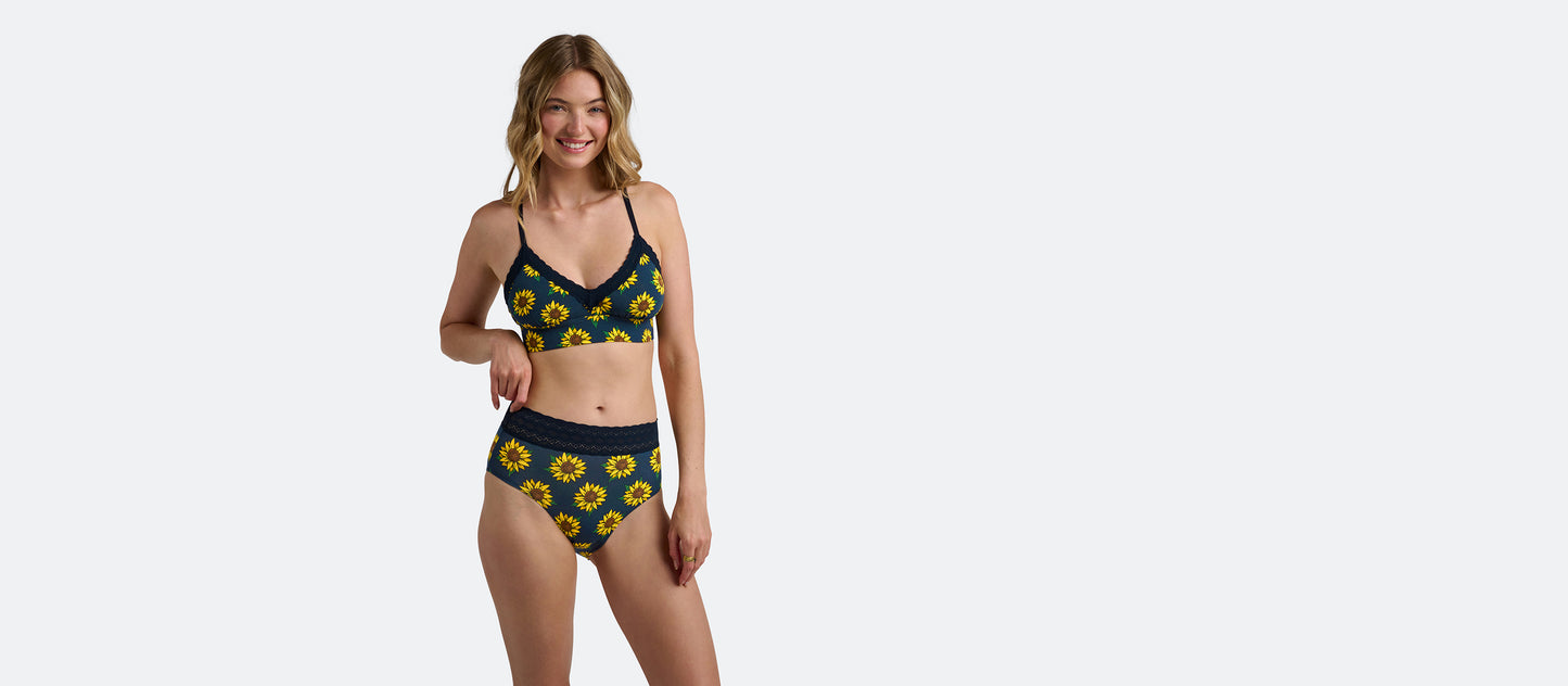 UltraModal™ Lace High-Waisted Brief | Here Comes The Sunflowers