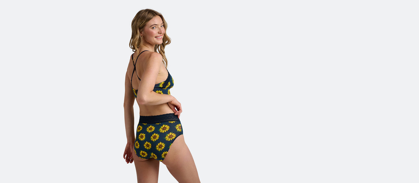 UltraModal™ Lace High-Waisted Brief | Here Comes The Sunflowers