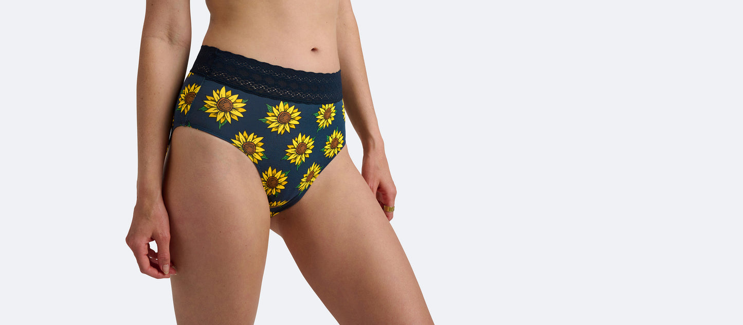 UltraModal™ Lace High-Waisted Brief | Here Comes The Sunflowers