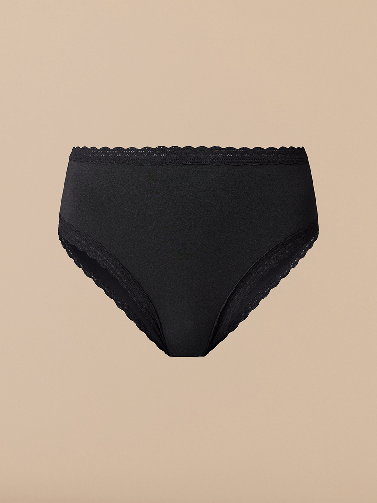 UltraModal™ Lace High-Waisted Cheeky Bikini | Black