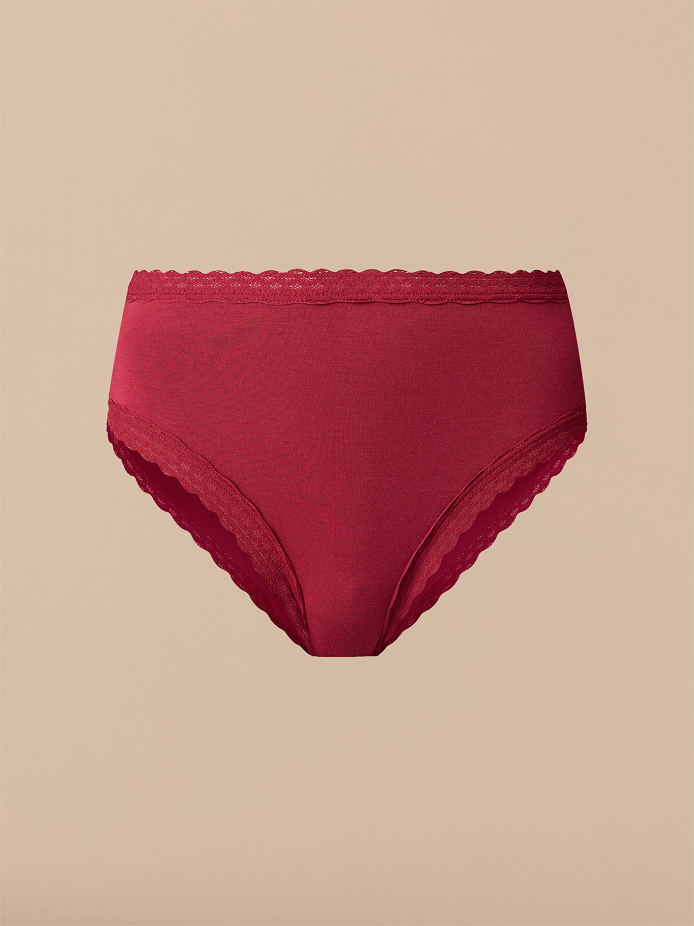 UltraModal™ Lace High-Waisted Cheeky Bikini | Cabernet