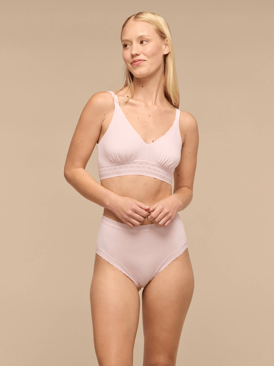 UltraModal™ Lace High-Waisted Cheeky Bikini | Peony